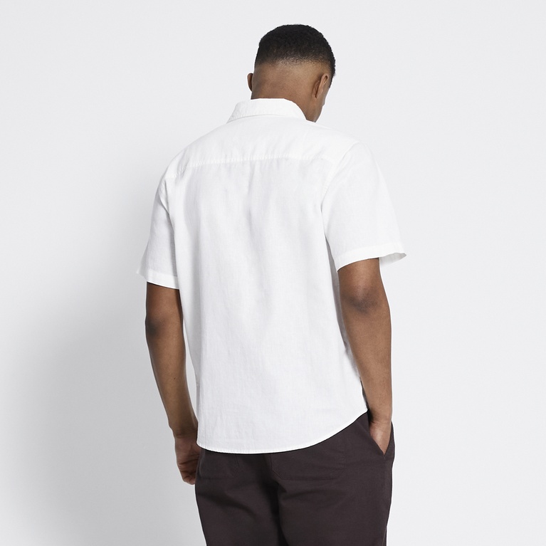 Short sleeve linen blend shirt "Isak"